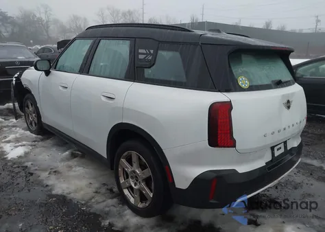 2025 Mini Countryman Cooper S z USA, uszkodzony, nr VIN WMZ23GA08S7P40610